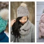 Braided Cable Beanie Hat Free Crochet Pattern