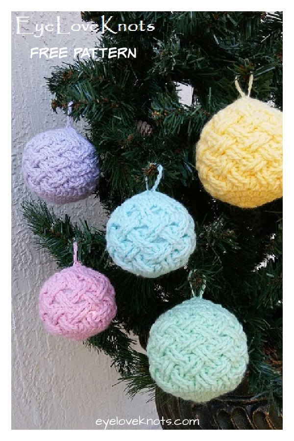 Celtic Weave Christmas Tree Ornament Free Crochet Pattern