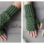 Celtic Weave Fingerless Gloves Free Crochet Pattern