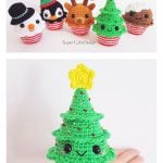 Christmas Cupcakes Tree Ornament Crochet Pattern