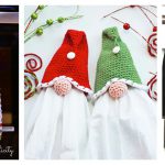 Christmas Kitchen Towel and Towel Topper Free Crochet Pattern