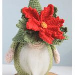 Christmas Poinsettia Gnome Crochet Pattern