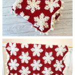 Christmas Snowflake Baby Blanket Free Crochet Pattern