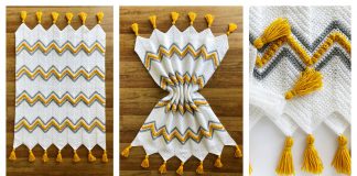 Drops of Heaven Chevron Blanket Free Crochet Pattern