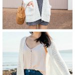 Easy Summer Cotton Pocket Cardigan Free Crochet Pattern and Video Tutorial