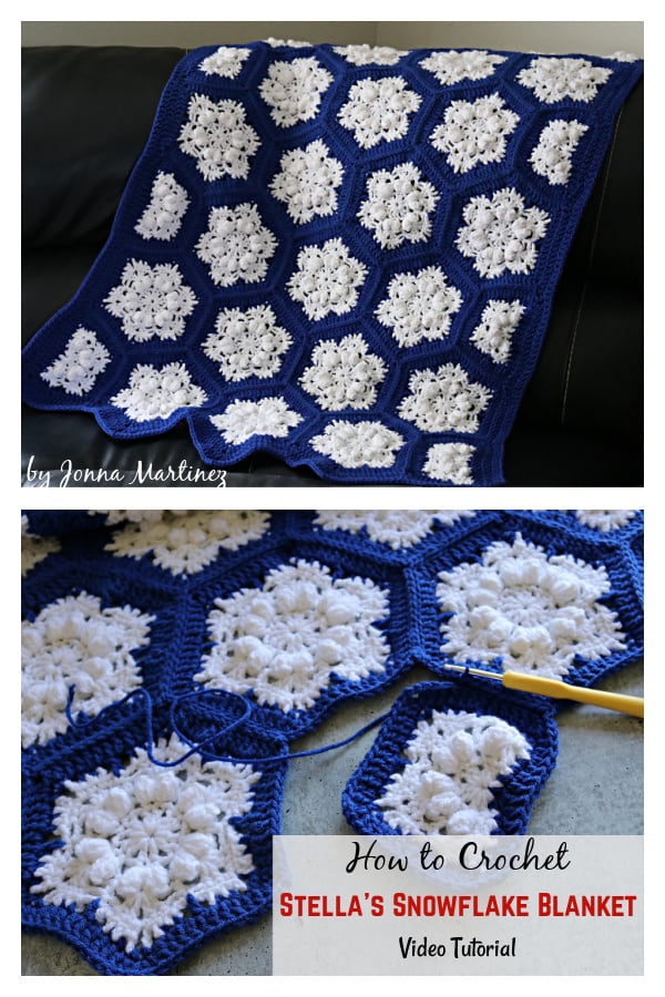 How to Crochet Stella's Snowflake Blanket Video Tutorial