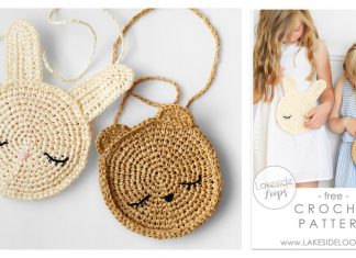 Kids Bunny and Bear Cross Body Bag Free Crochet Pattern