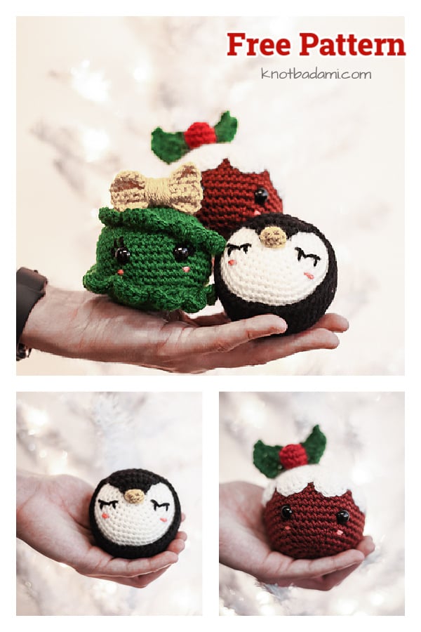 Knot a Bad Christmas Ornament Collection Free Crochet Pattern 