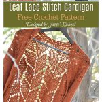 Leaf Lace Stitch Cardigan Free Crochet Pattern