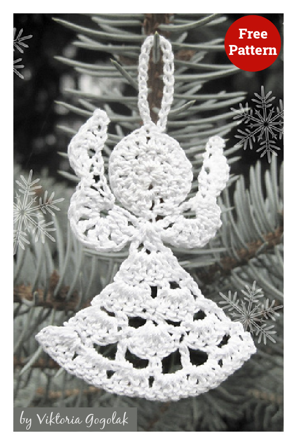 Little Angel Christmas Ornament Free Crochet Pattern