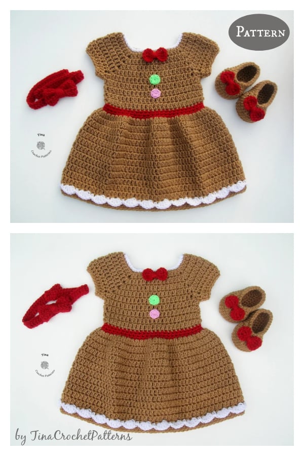 Miss Gingerbread Outfit Crochet Pattern