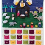 Nativity Advent Calendar Background Free Crochet Pattern