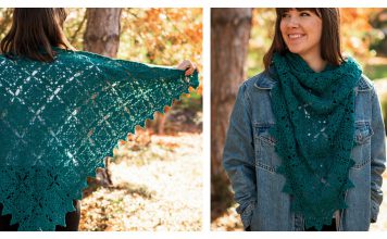 Placid Lace Shawl Free Crochet Pattern