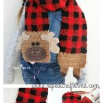Plaid Moose Scarf Free Crochet Pattern