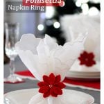 Poinsettia Napkin Ring Free Crochet Pattern