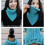 Ribbed Granny Stitch Cowl Free Crochet Pattern