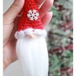 Santa Gnome Christmas Ornament Free Crochet Pattern