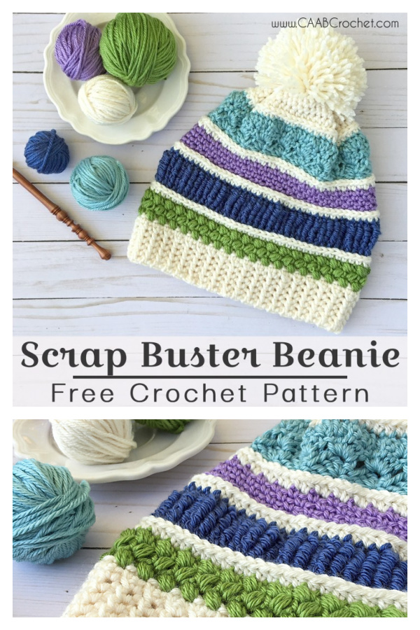 Scrap Buster Sampler Hat Free Crochet Pattern