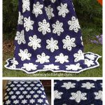 Snowflake Afghan Blanket Free Crochet Pattern