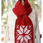 Snowflake Keyhole Scarf Free Crochet Pattern