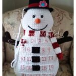 Snowman Countdown Pillow Crochet Pattern