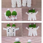 Snowman Granny Hexagon Lovey Free Crochet Pattern