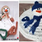 Snowman Granny Hexagon Lovey Free Crochet Pattern