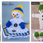 Snowman Lovey Free Crochet Pattern and Paid