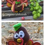 Thanksgiving Turkey Amigurumi Free Crochet Pattern