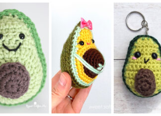 Adorable Avocado Amigurumi Free Crochet Patterns