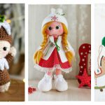 Adorable Christmas Doll Free Crochet Pattern and Paid