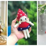 Adorable Christmas Doll Free Crochet Pattern and Paid