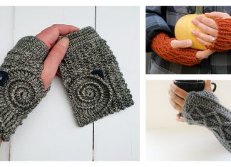Adorable Fingerless Mitts Free Crochet Pattern