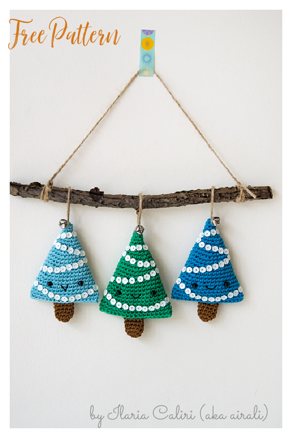 Alberelli Christmas Decoration Free Crochet Pattern