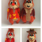 Amigurumi Chip and Dale Chipmunk Crochet Pattern