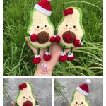 Avocados Christmas Free Crochet Pattern