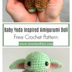 Baby Yoda Inspired Amigurumi Doll Free Crochet Pattern