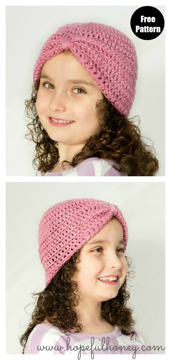 Basic Turban Hat Free Crochet Pattern