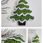 C2C Christmas Tree Ornament Free Crochet Pattern and Video Tutorial