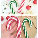 Candy Cane Amigurumi Ornament Free Crochet Pattern