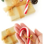 Candy Cane Ornament Free Crochet Pattern