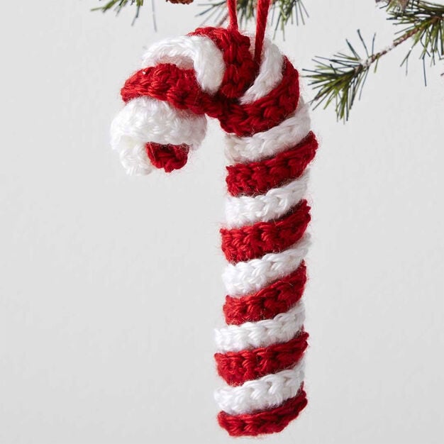 Candy Cane ornament Free Crochet Pattern