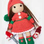 Christmas Amigurumi Doll Free Crochet Pattern