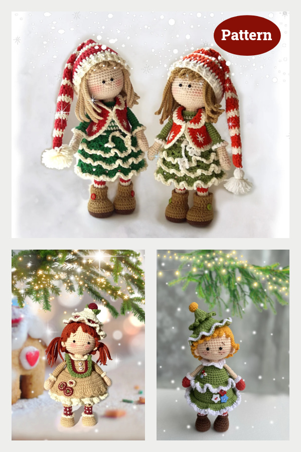 Christmas Doll Crochet Pattern 