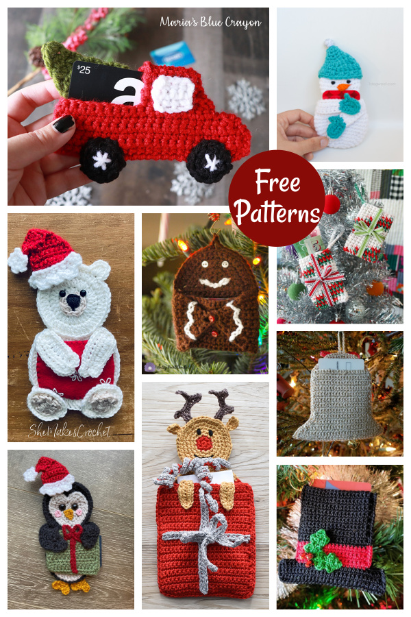 Christmas Gift Card Holder Free Crochet Pattern 
