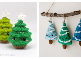 Christmas Tree Ornament Free Crochet Pattern