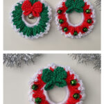 Christmas Wreath Free Crochet Pattern and Video Tutorial