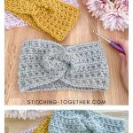 Courtney Twisted Headband Free Crochet Pattern