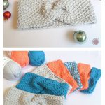 Diagonal Lattice Tunisian Headband Free Crochet Pattern