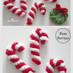 Easy Candy Cane Free Crochet Pattern